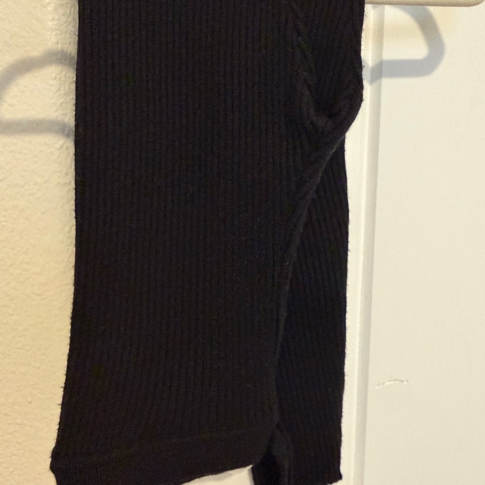 Zara Kids Black Ribbed Casual Bottoms